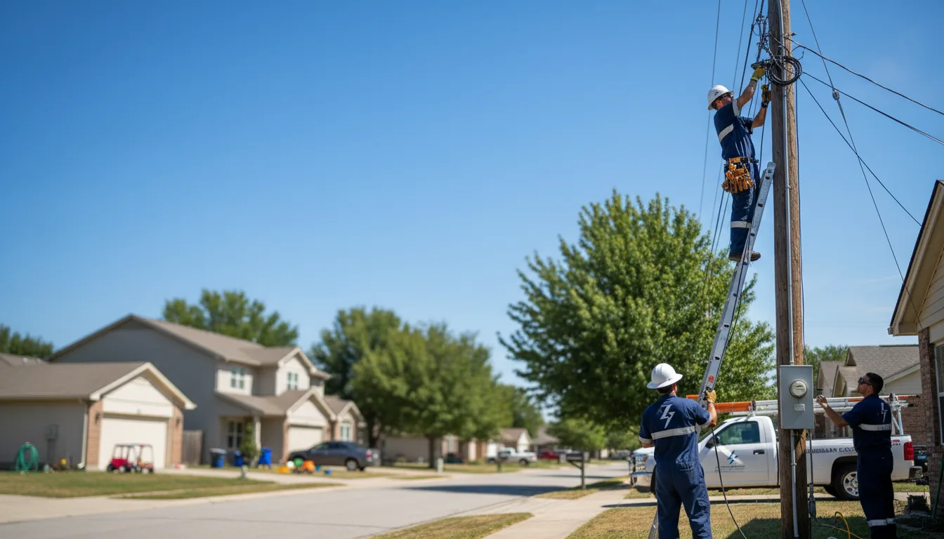 Residential electrician providing installation services in Brandenburg, KY